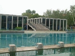 Schwimmhalle Blick nach Westen© MDM