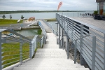Kanupark am Markkleeberger See, Brücke über die Wettkampfstrecke© MDM