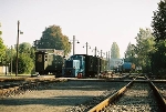 historischer Bahnsteig und Züge, Benndorf, nach Nordost© MDM / Konstanze Wendt