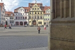 Fischmarkt Erfurt: Blick von den Rathausarkaden© MDM