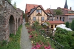 an der alten Stadtmauer, Blick zur Burgstraße nach Westen© MDM / Konstanze Wendt