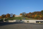 Zitadelle Petersberg Einfahrt Parkhaus Südseite im Herbst© MDM / Anke Kunze