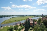 Blick auf Burganlage und Hafen nach Süden© MDM / Konstanze Wendt