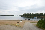 Naturbad Luppa, Blick zum Bootssteg am Textilbadestrand© MDM/Katja Seidl