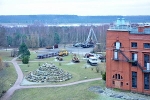 Energiefabrik Knappenrode, Findlingspyramide, Blick zum Graureihersee© MDM/Katja Seidl