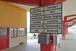 Anzeige Bahnhof Nordhausen Nord© MDM / Anke Kunze