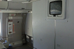 Airbus A310, Economy Class, Notausgang Mitte, Übergang zwischen beiden Economy-Bereichen© MDM / Ina Rossow