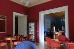 Club International / Meyersche Villa, Roter Salon mit Blick zu Foyer und Barzimmer© MDM / Ina Rossow