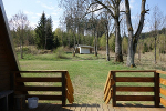 Blick von der Finnhütte zur Garage© MDM / Anke Kunze