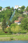 Blick auf die Schwebebahn© DVB AG / Jürgen Herrmann