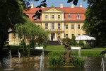 Schloss, Parkseite mit Teich, Blick nach Norden© Barockschloss Rammenau