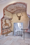 Rittersaal, Eingang mit Wandmalerei© Staatliche Schlösser, Burgen und Gärten Sachsen gGmbH / Carlo Bött-ger