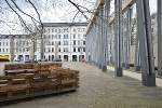 Verlagsgebäude der LVZ, Vorplatz mit Blick auf Peterssteinweg© MDM / Ina Rossow