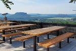 Berghotel Bastei, Terrasse Panorama-Biergarten© Berghotel Bastei GmbH/Dana Göbel