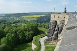 Felsvorsprung "Horn" mit Seigerturm© Festung Königstein gGmbH