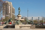 Ernst-Barlach-Straße, Brunnen mit Blick zur Neustädter Passage nach Norden© MDM / Konstanze Wendt