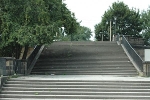 Treppe zum Elbufer, Richtung Osten (Zustand vor der Sanierung)© MDM