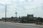 Blick von der Brücke auf die Semperoper, Richtung Westen (Zustand vor der Sanierung)© MDM