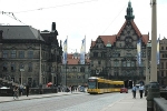 Augustusbrücke mit Schlossplatz, Südseite (Zustand vor der Sanierung)© MDM