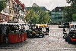 Oberer Hauptmarkt Marktstände Blick nach Süden© MDM