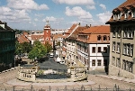 Oberer Hauptmarkt Blick auf das Rathaus nach Norden© MDM