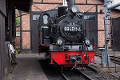 historischer Lokschuppen mit betriebsfähiger Dampflokomotive© MDM / Bea Wölfling