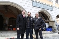 Markus G&ouml;rsch (MDM), Robert Schwentke und Frieder Schlaich am Set in G&ouml;rlitz&copy; MDM