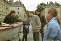 Franz Dinda, Inez Björg David, Frederick Lau, Sergej Moya und Livia Greif in der Rudolfstraße in Chemnitz© ProSieben / Joseph Wolfsberg