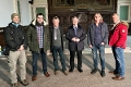 Ministerpräsident des Landes Sachsen-Anhalt Reiner Haselhoff und Team am Set in Lutherstadt Wittenberg© Alexander Baumbach