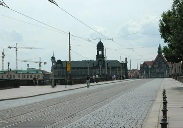 Augustusbrücke, Blick nach Süden (Zustand vor der Sanierung)