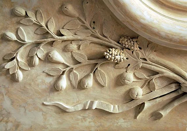 Detail einer Stuckdecke
