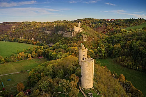 Burg Saaleck und Rudelsburg im Saaletal Burg Saaleck und Rudelsburg im Saaletal