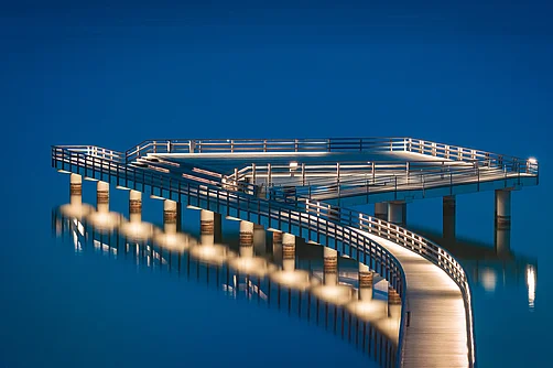 Seebrücke in Braunsbedra Seebrücke in Braunsbedra