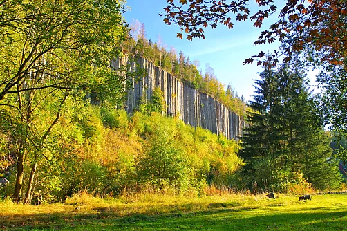 Basaltsäulen bei Scheibenberg