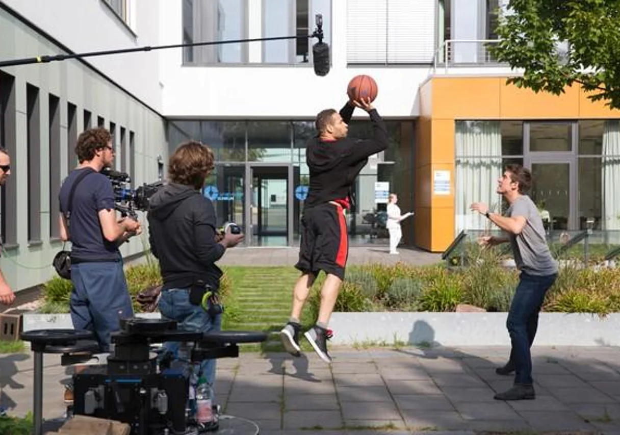 Dreharbeiten im Studiopark Kindermedienzentrum
