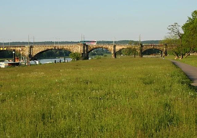 Elbwiesen Johannstadt, Albertbrücke