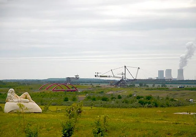 Blick zum Bergbau-Technik-Park Großpösna