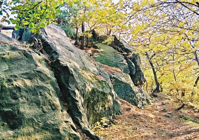 Wanderweg am Großvaterfelsen, Richtung Westen