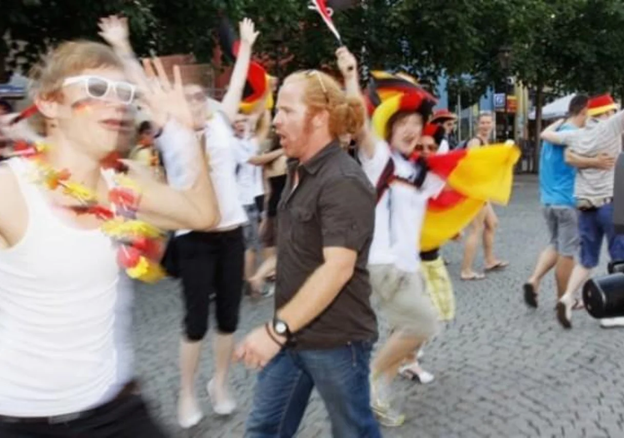 Hayden Chisholm auf der Fanmeile in Jena zur Fußball-Weltmeisterschaft 2010