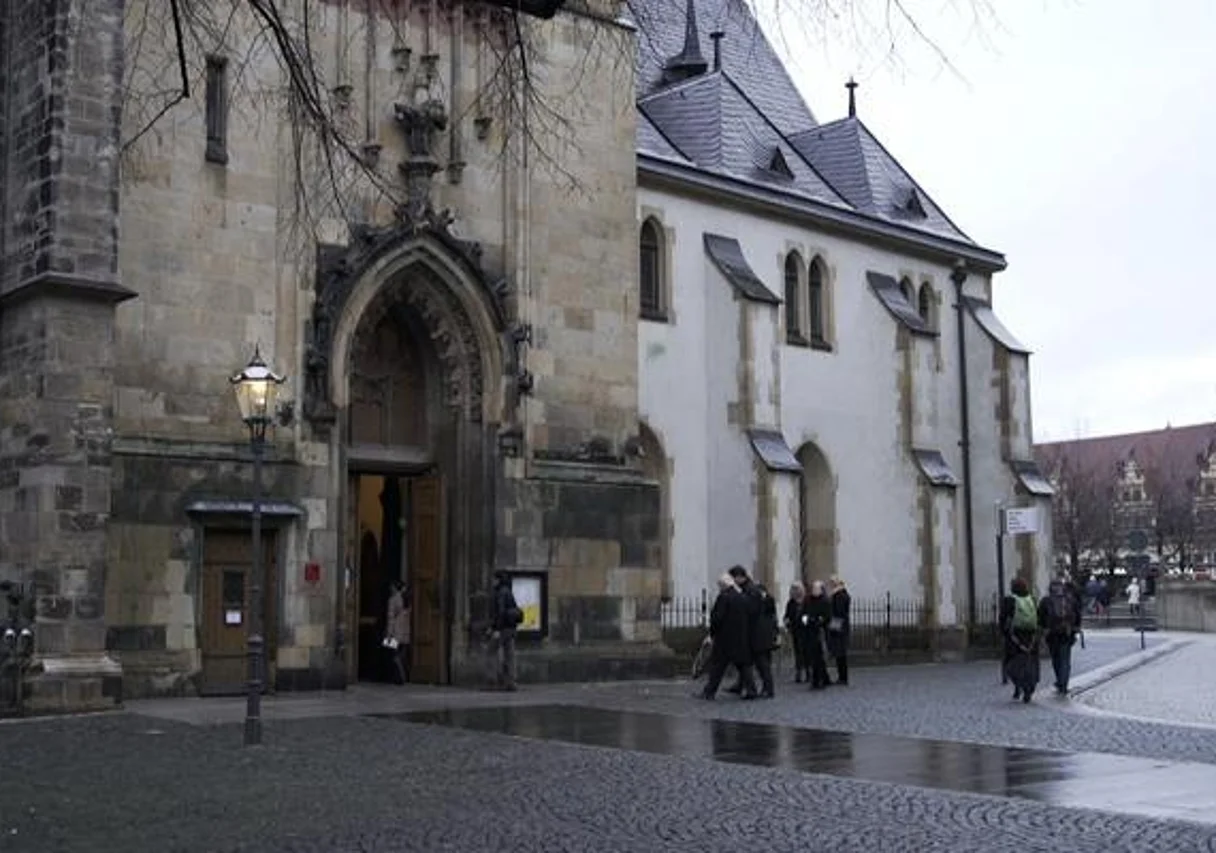 Dreh vor der Thomaskirche Leipzig