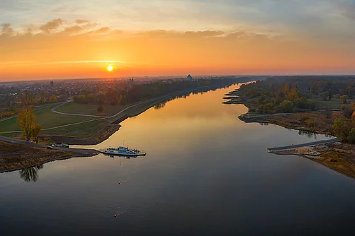 Elbe bei Aken Elbe bei Aken