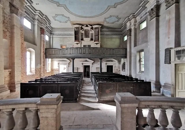 Gottesackerkirche Blick auf Orgel