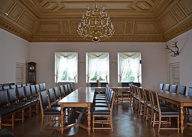 Altes Jagdschloss Wermsdorf, Schlosssaal 