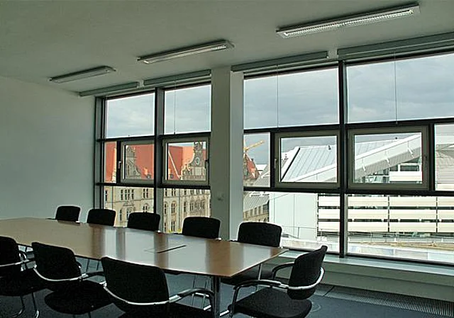 Gebäudeteil 3, Konferenzraum, 6. Obergeschoss, Blick nach Nordwesten