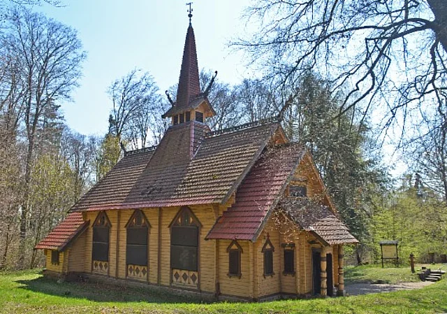 Stabkirche Stiege (alter Standort)