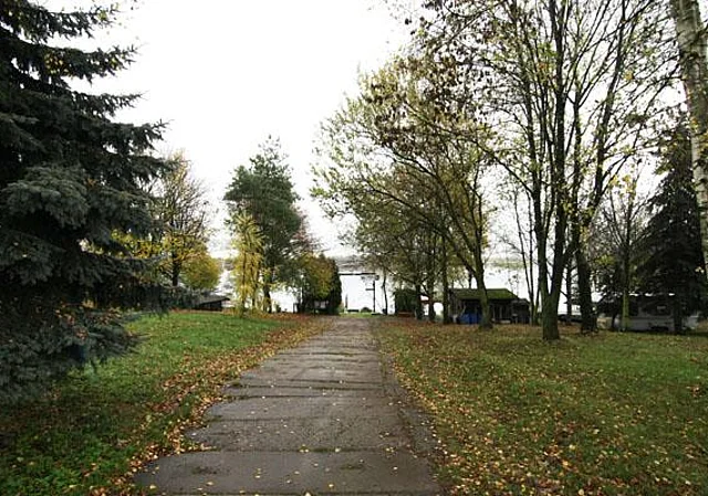 Weg zum Kran