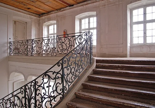 Schloss Dornburg, Treppenhaus im 2. Obergeschoss