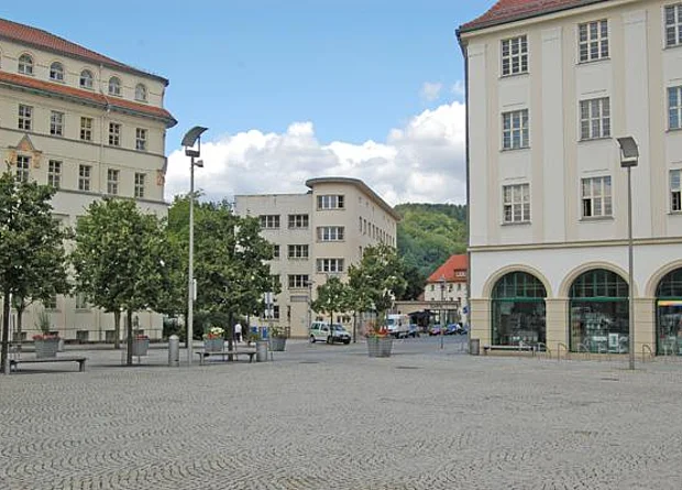 Blick zur Gustav-König-Straße 