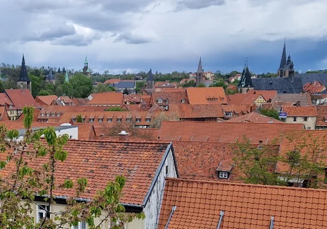 Stiftsgärten, Blick auf Quedlinburg
