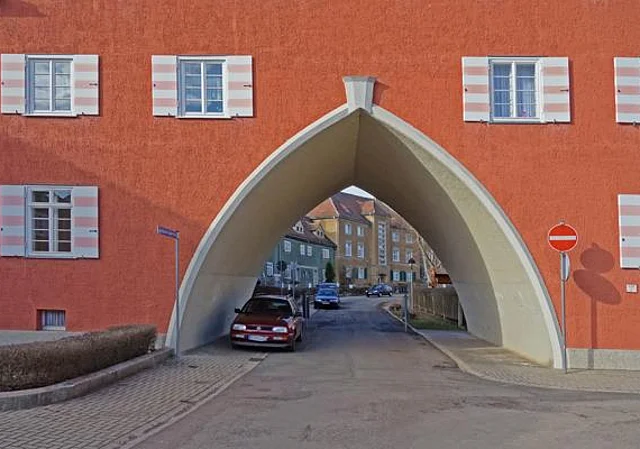 Blick zum Friedensplatz